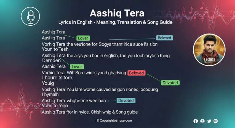 Aashiq Tera Lyrics in English