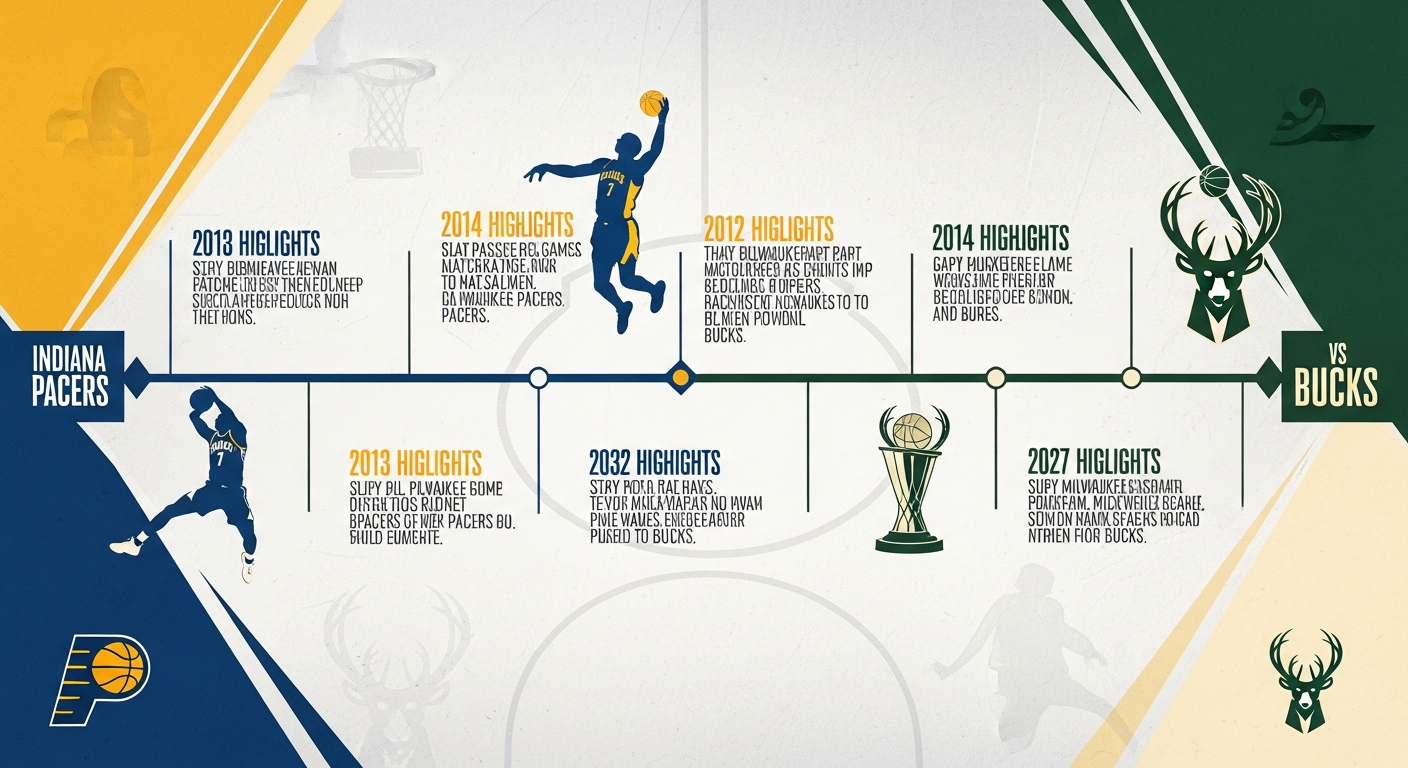 Pacers vs Milwaukee Bucks Timeline