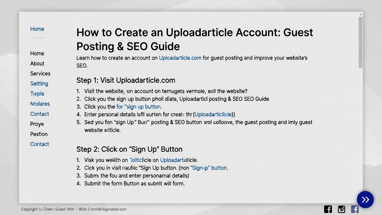 Uploadarticle Account