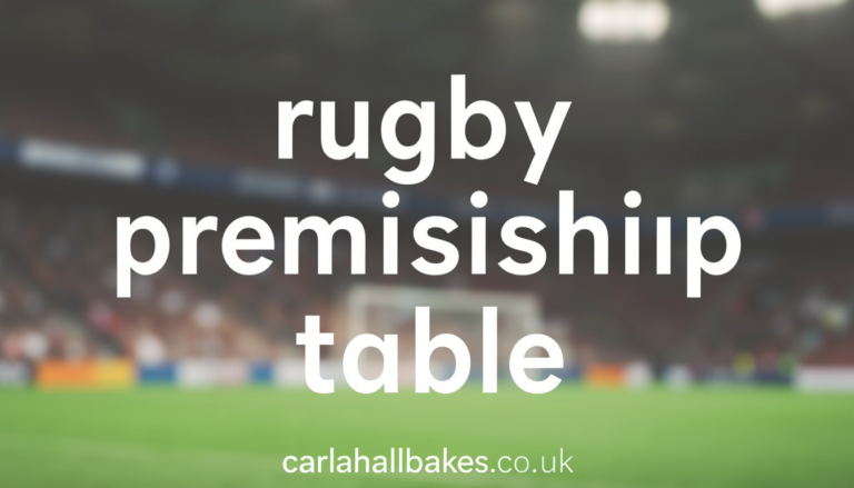 rugby premiership table