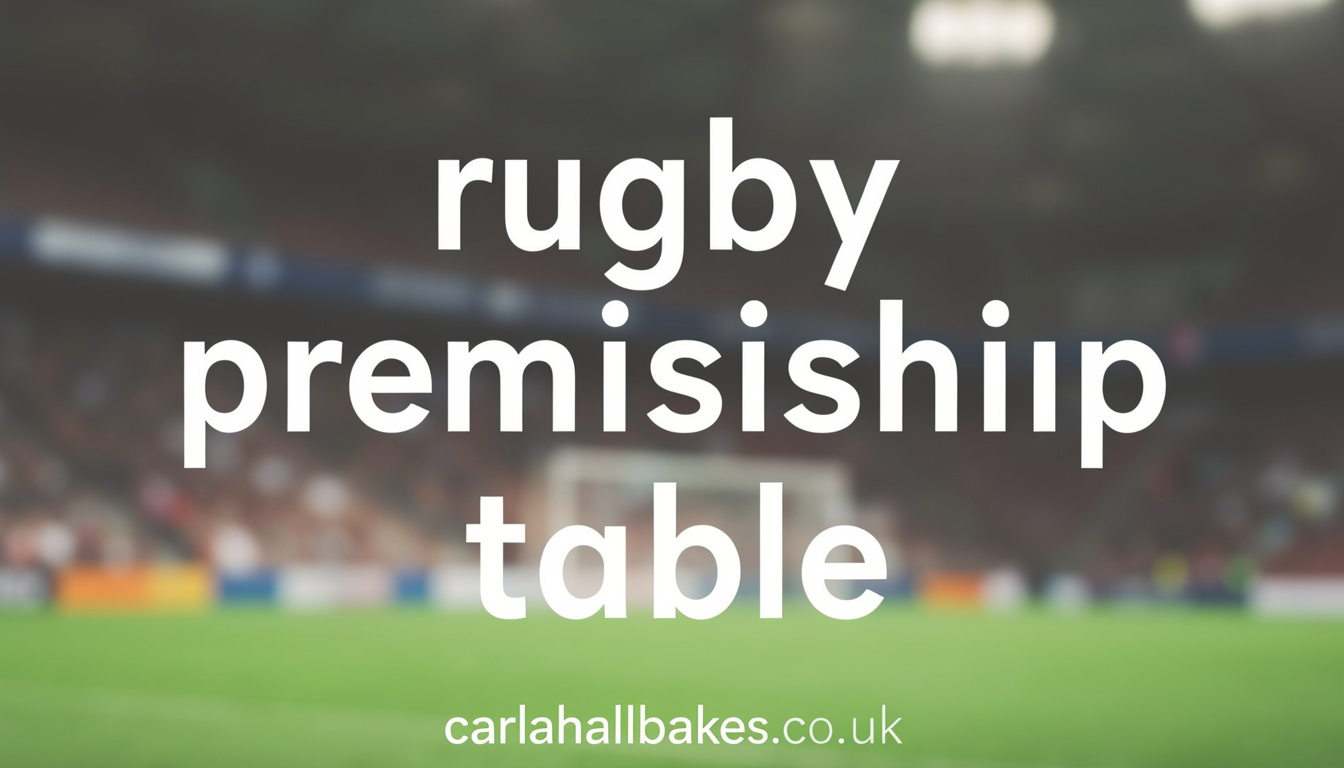 rugby premiership table